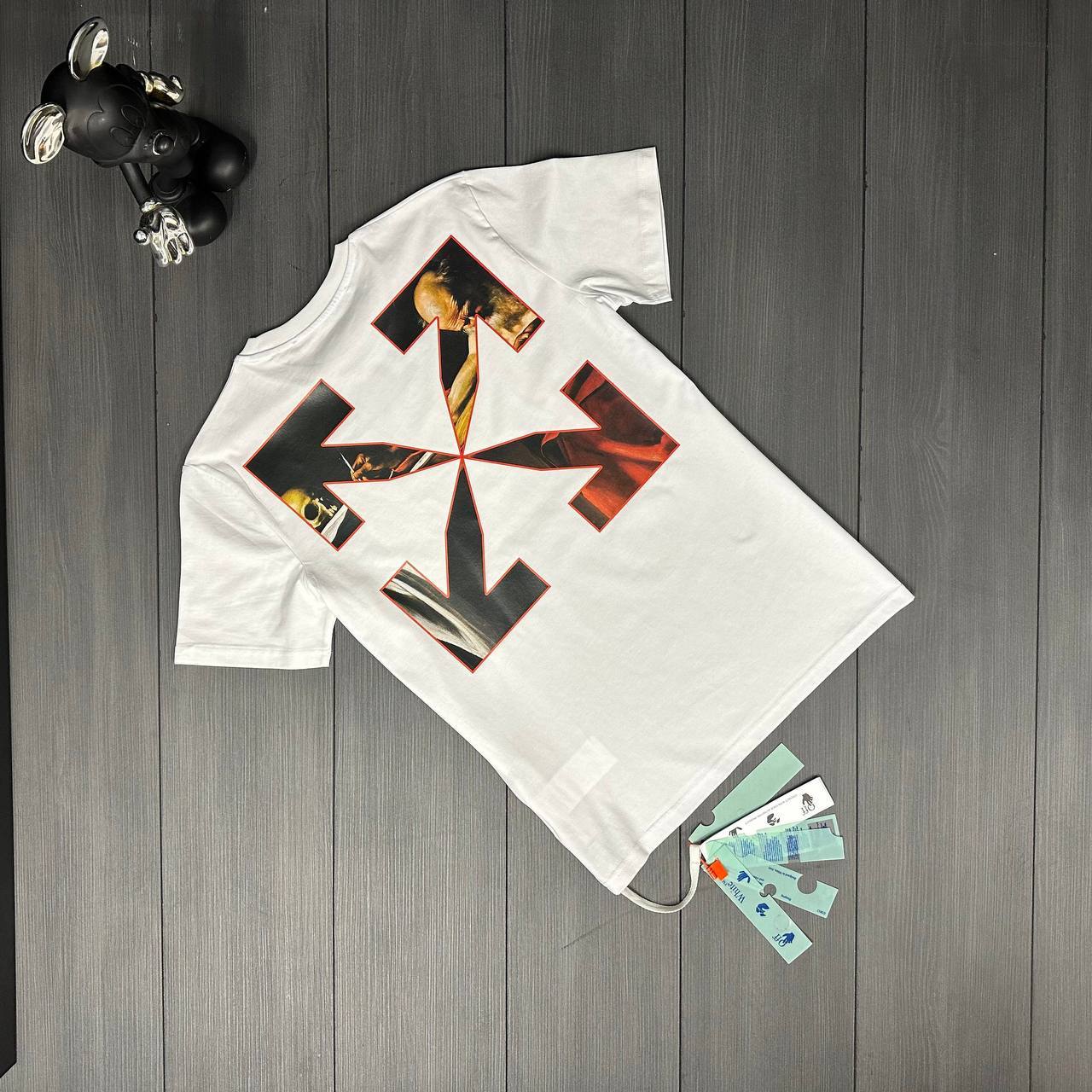 Off-White Caravaggio Saint Jerome Slim Fit Men's Women's T-Shirts in 2 Colors Reps UK Best Quality AAA Replica