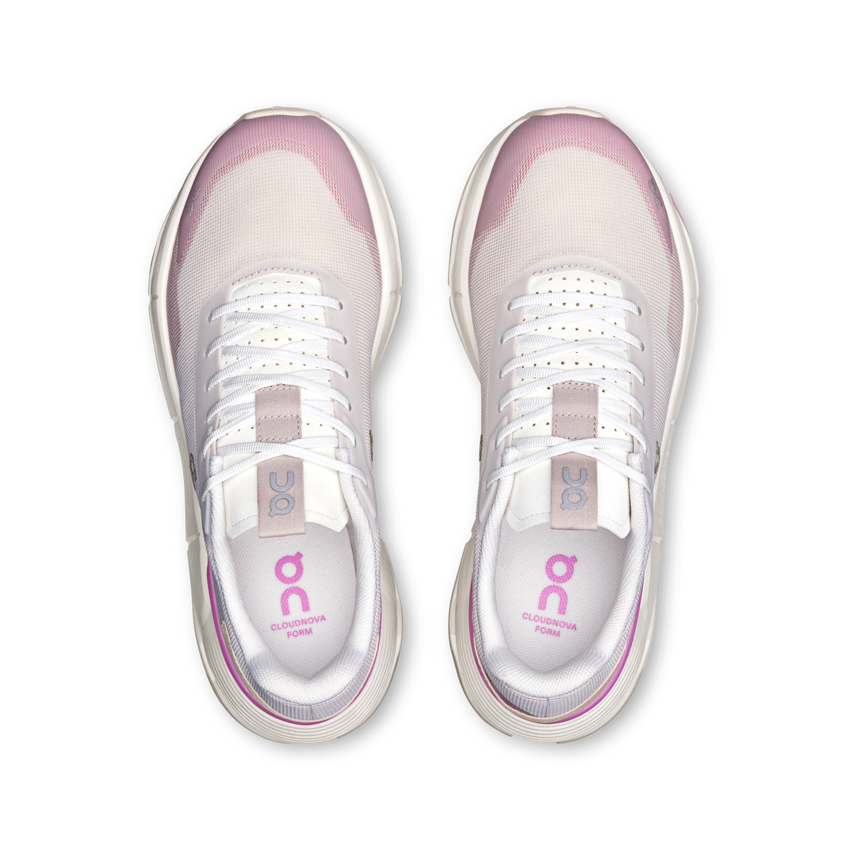 On Running Women's Cloudnova Form 2 Shoes - Pearl / Raspberry On Running