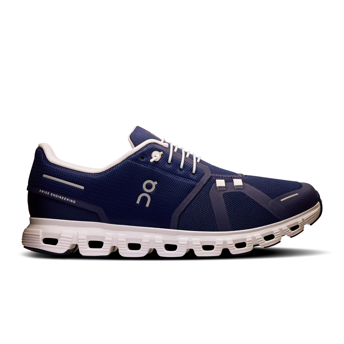 On Running Men's Cloud 6 Shoes - Midnight / White On Running