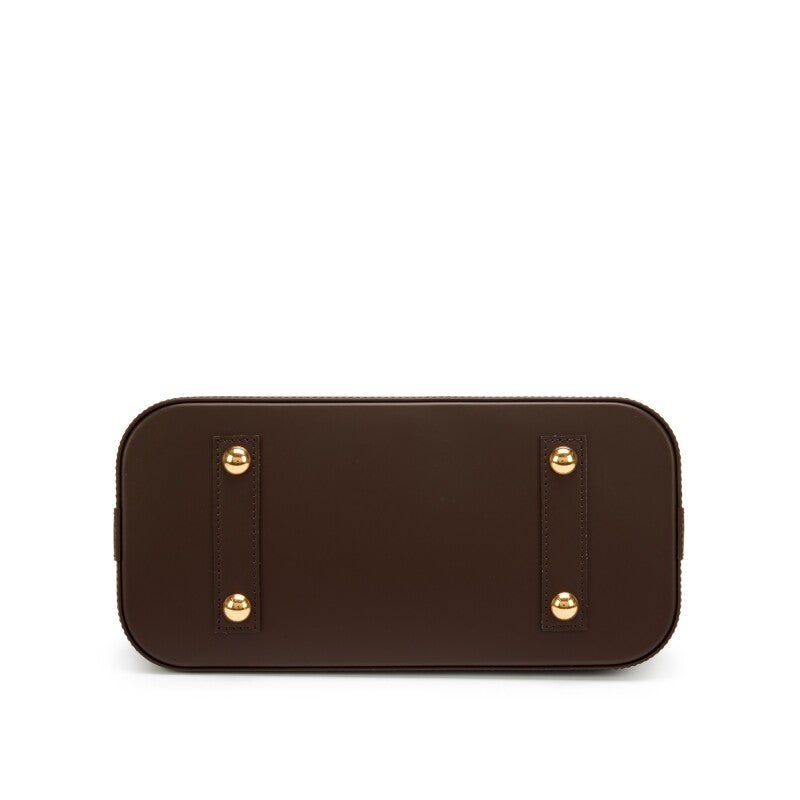 Damier Ebene Coated Canvas Alma PM Gold Hardware, 2021 - Crowned Bag