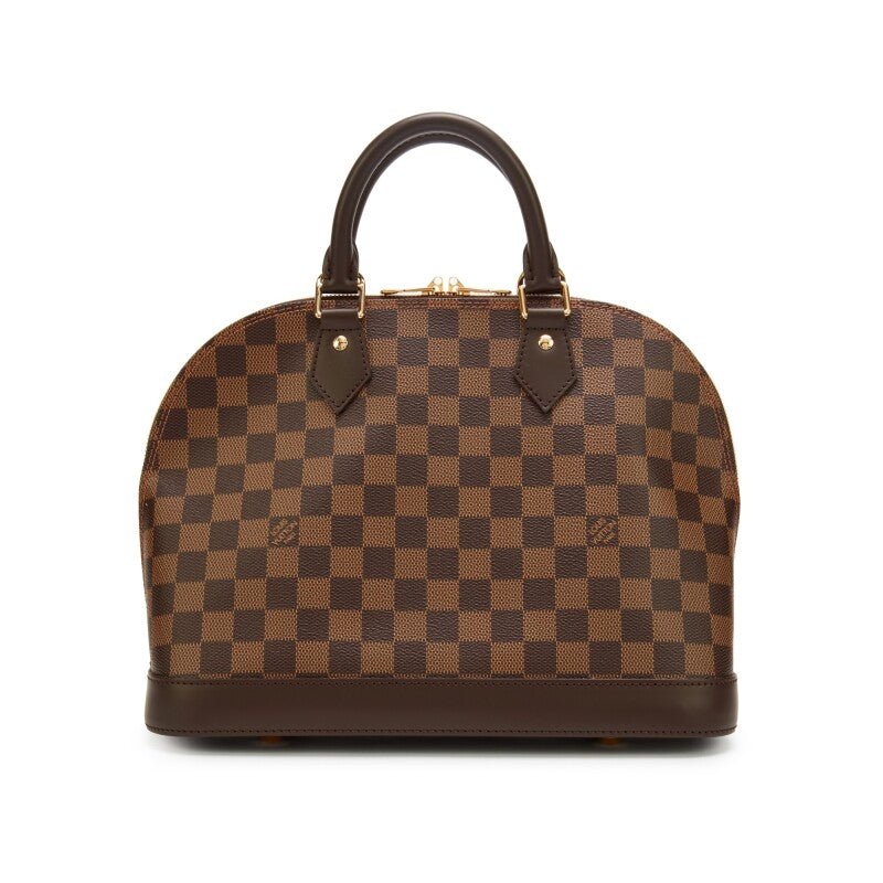 Damier Ebene Coated Canvas Alma PM Gold Hardware, 2021 - Crowned Bag