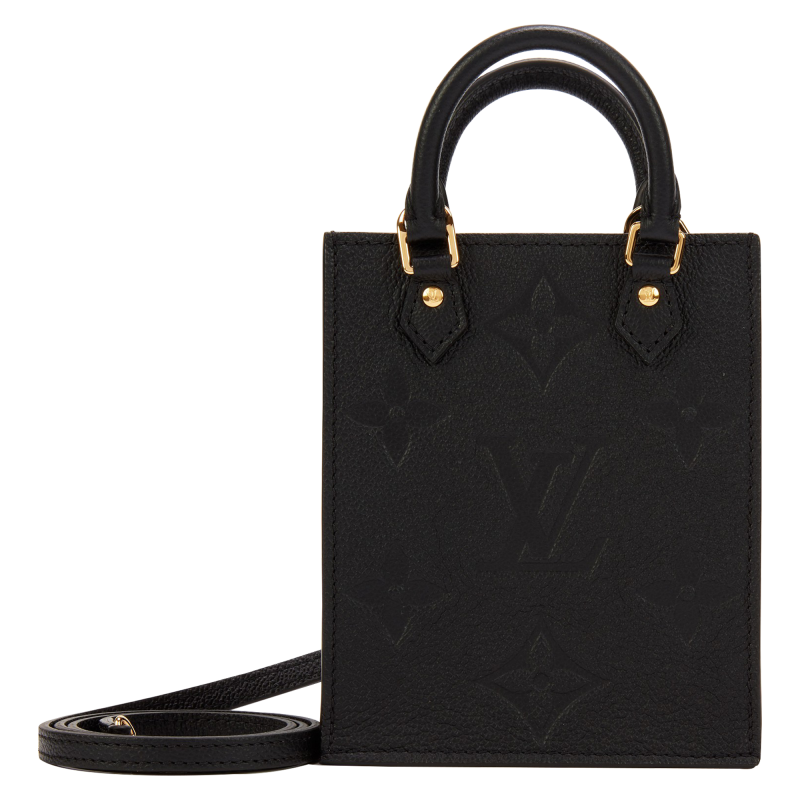 Black Giant Monogram Empreinte Petit Sac Plat Gold Hardware, 2021Black Giant Monogram Empreinte Petit Sac Plat Gold Hardware, 2021