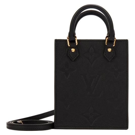Black Giant Monogram Empreinte Petit Sac Plat Gold Hardware, 2021Black Giant Monogram Empreinte Petit Sac Plat Gold Hardware, 2021