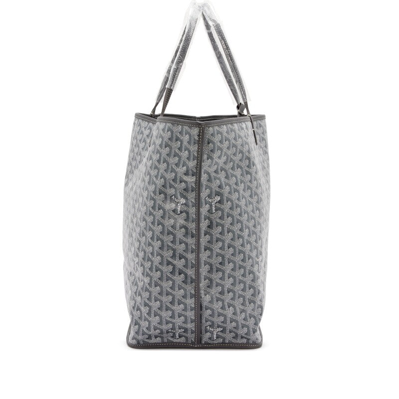 Gray Chevroches Calfskin and Goyardine Canvas Anjou GM Tote, 2023