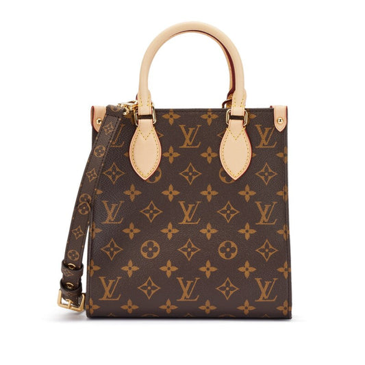 Brown Monogram Coated Canvas Sac Plat BB Gold Hardware, 2021