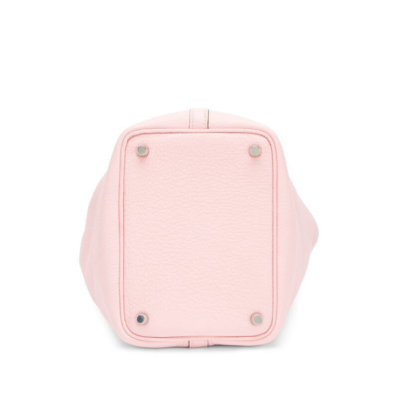 Rose Sakura Taurillon Clemence Picotin Lock 18 Palladium Hardware, 2021