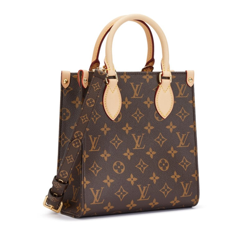 Brown Monogram Coated Canvas Sac Plat BB Gold Hardware, 2021