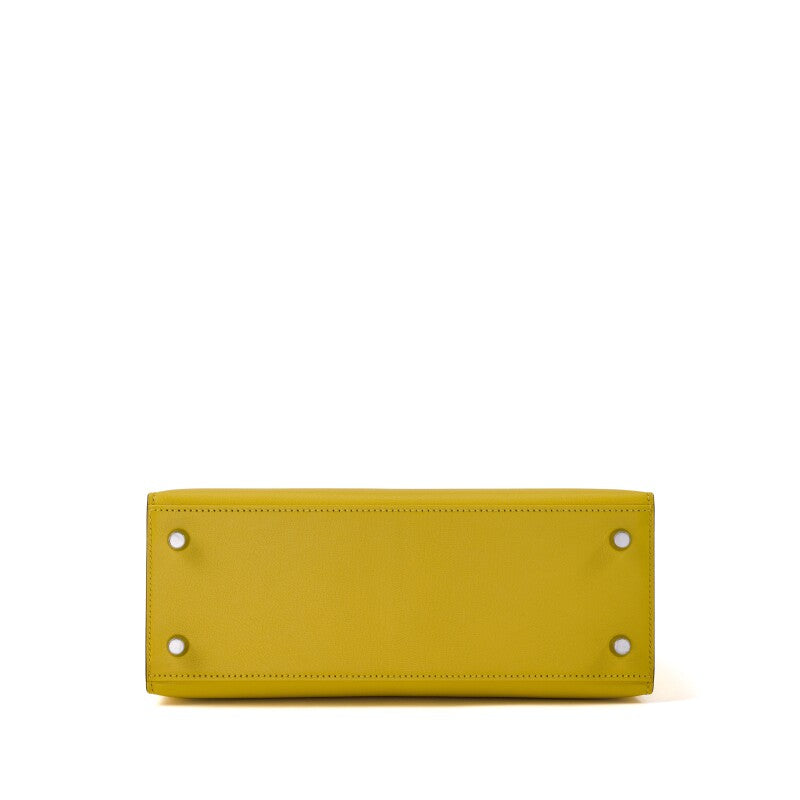 Jaune de Naples Chèvre Mysore Kelly 25 Sellier Palladium Hardware, 2025