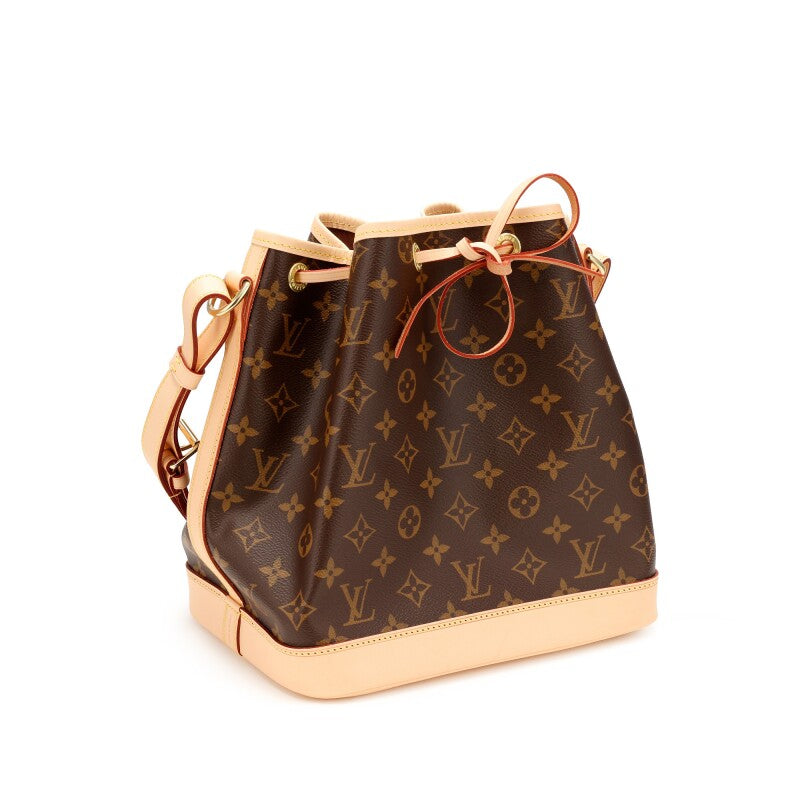 Ebene Monogram Coated Canvas Petit Noé Gold Hardware, 2021-2022