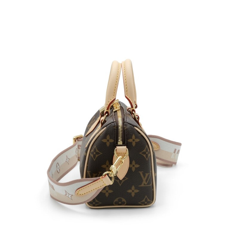 Brown Monogram Coated Canvas Speedy Bandoulière 20 Gold Hardware