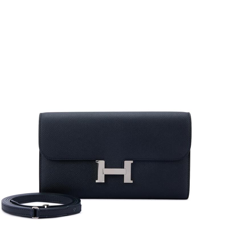 Black Epsom Constance-To-Go Wallet Palladium Hardware, 2024