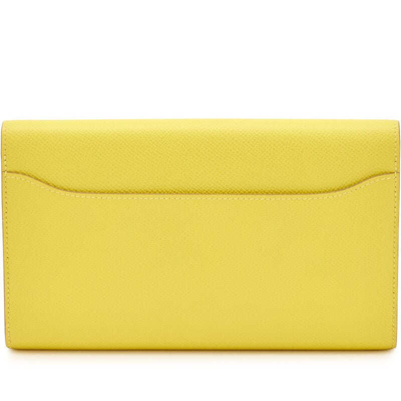 Lime Epsom Long Constance Wallet Palladium Hardware, 2019