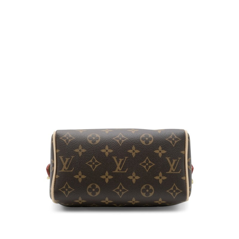 Brown Monogram Coated Canvas Speedy Bandoulière 20 Gold Hardware