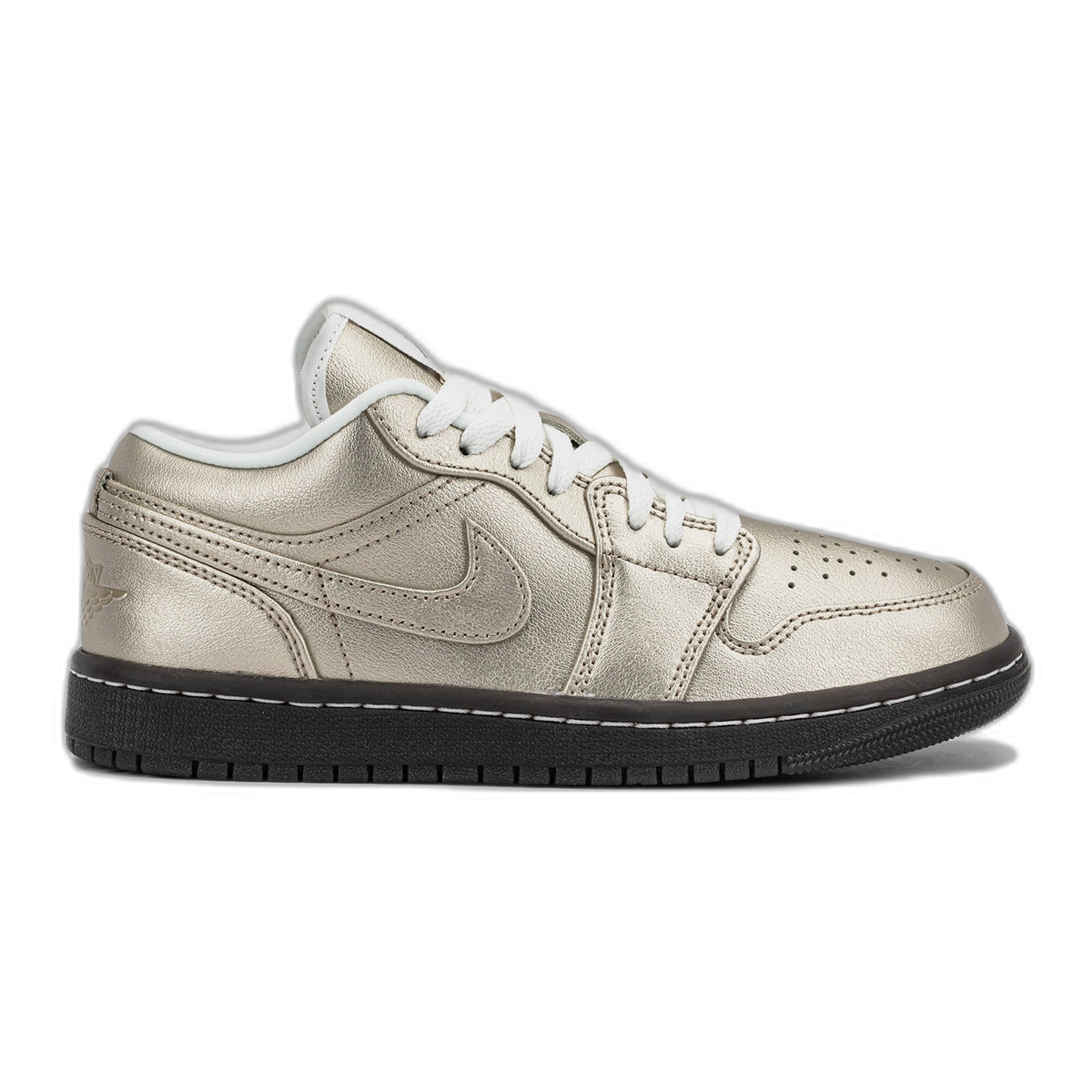 Nike Women's Jordan 1 Low Se Shoes - Metallic Zinc / Summit White / Velvet Brown Nike