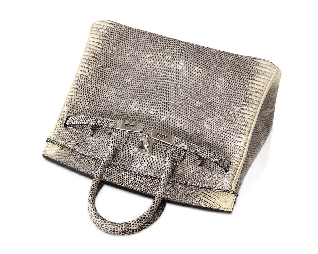 Hermès Birkin 25 Ombre Lizard Bag PHW Crowned Bag