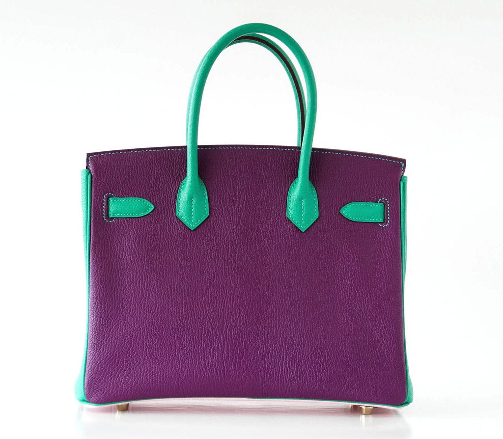Hermès Birkin 30 Tri-Color Chevre Horseshoe Bag GHW Zeesh Maison