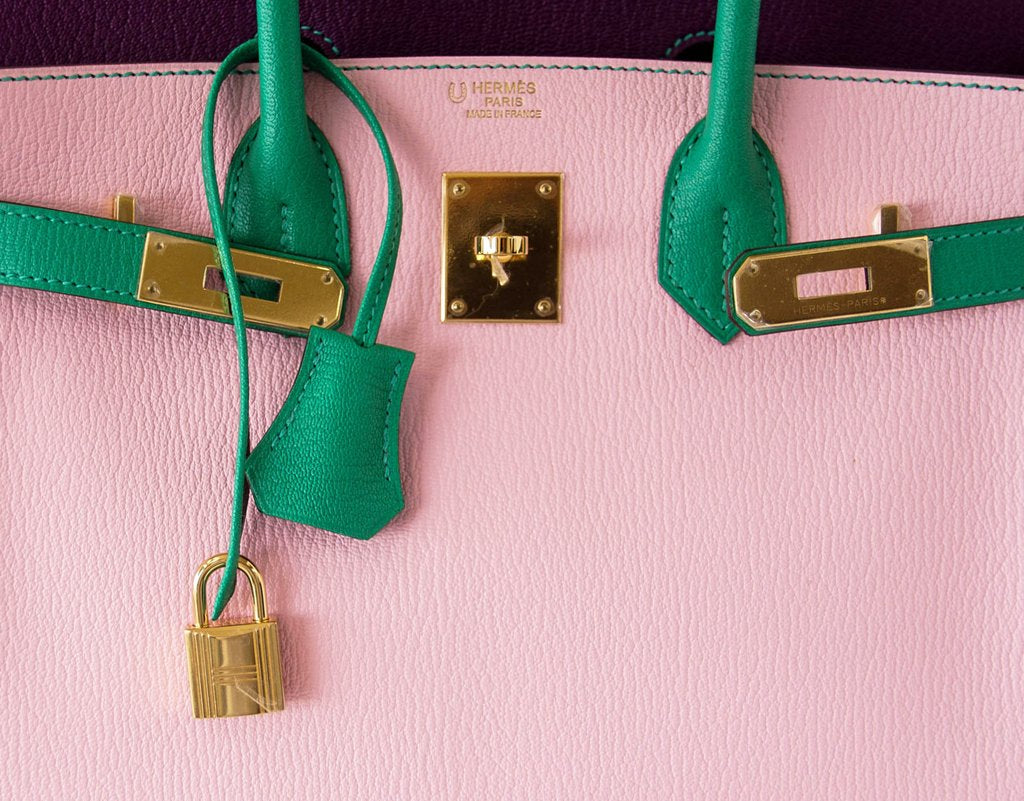 Hermès Birkin 30 Tri-Color Chevre Horseshoe Bag GHW Zeesh Maison