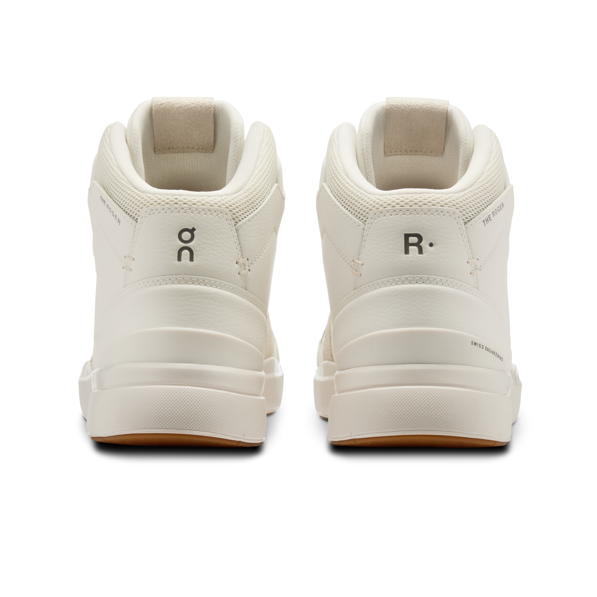 On Running Men's The Roger Clubhouse Mid Shoes - White / Sand On Running