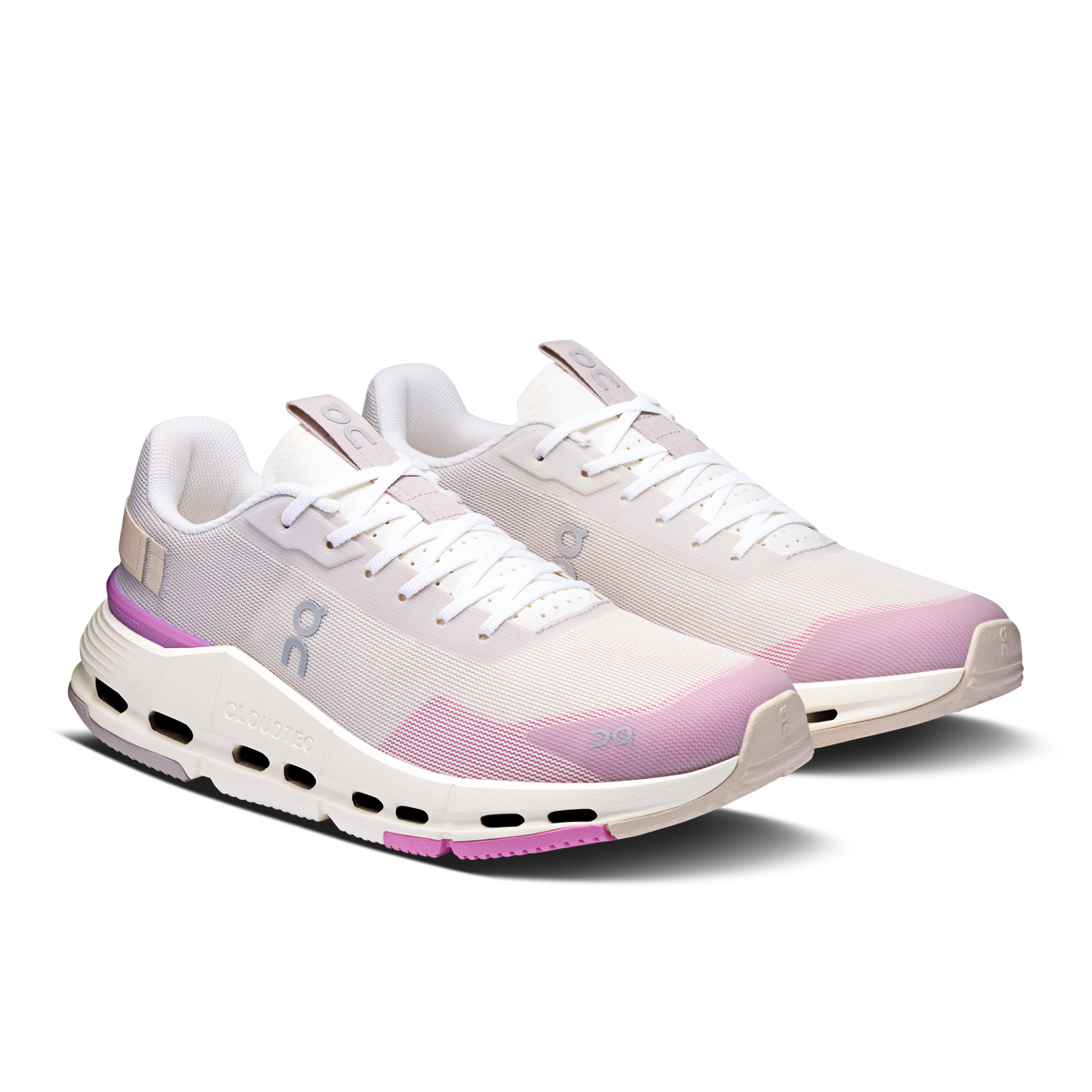 On Running Women's Cloudnova Form 2 Shoes - Pearl / Raspberry On Running