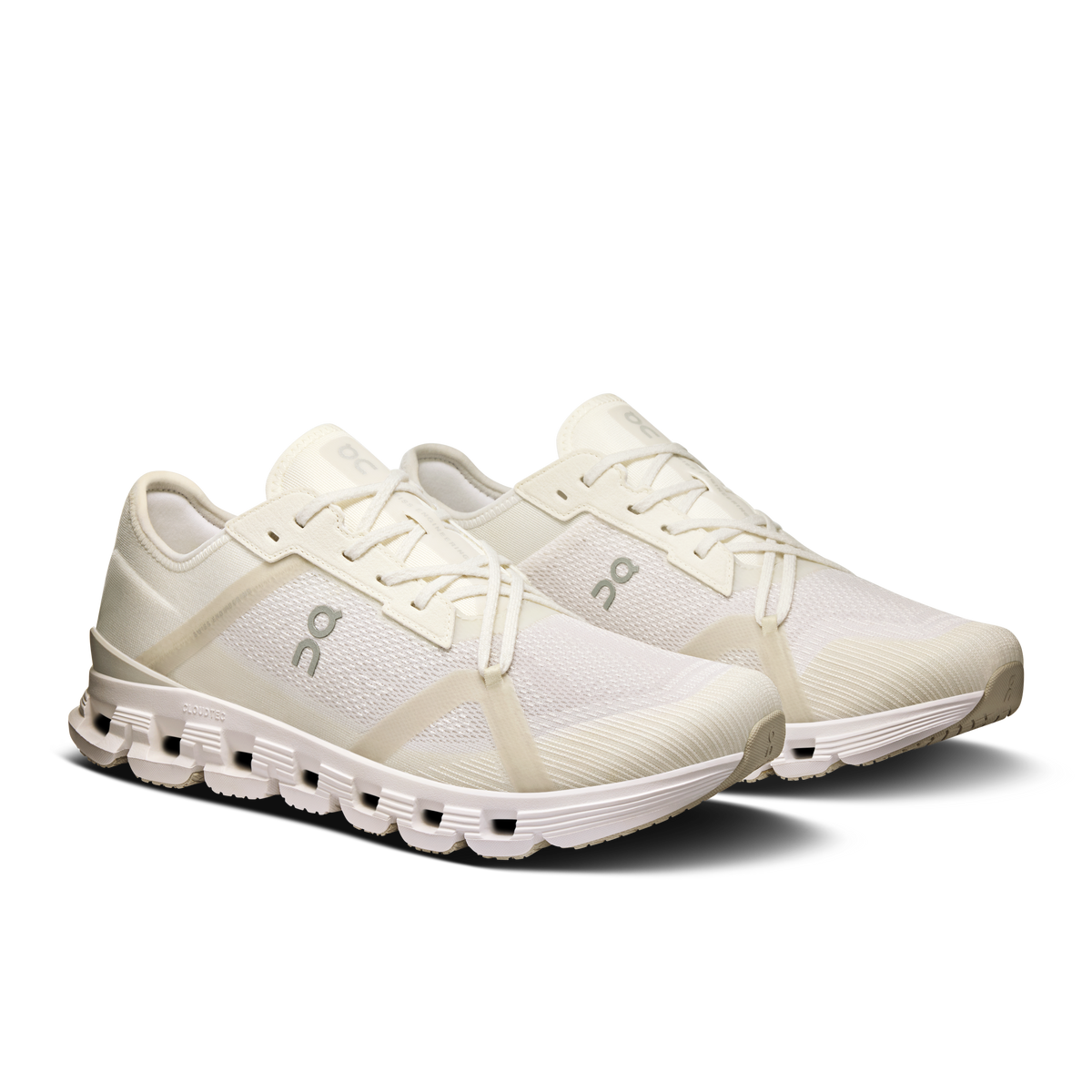 On Running Men's Cloud X 4 Ad Shoes - White / Wolf On Running