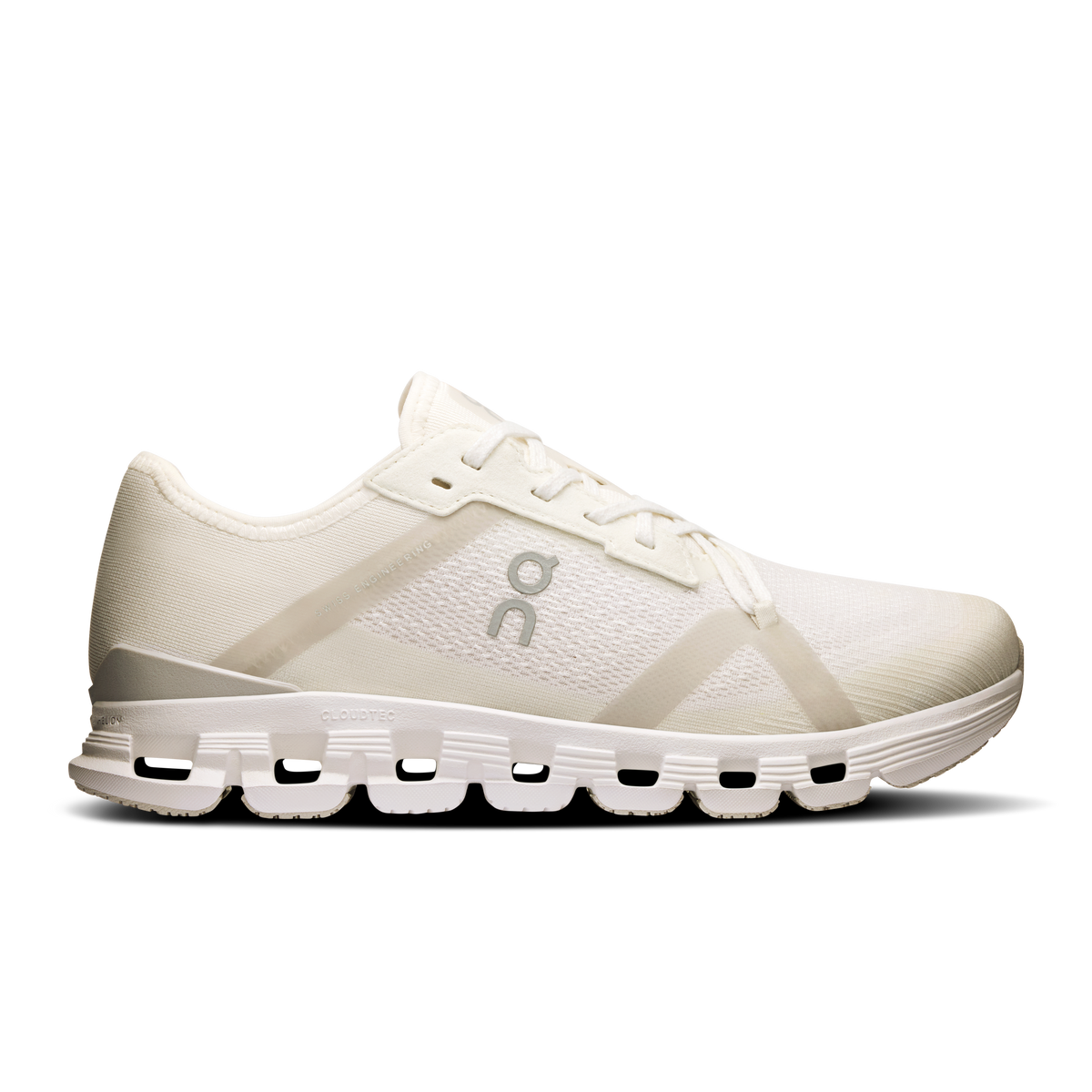 On Running Women's Cloud X 4 Ad Shoes - White / Wolf On Running