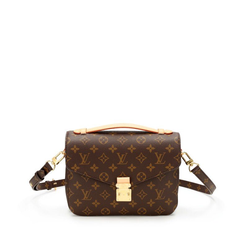Ebene Monogram Coated Canvas Pochette Mètis Gold Hardware, 2021-2022 - Crowned Bag