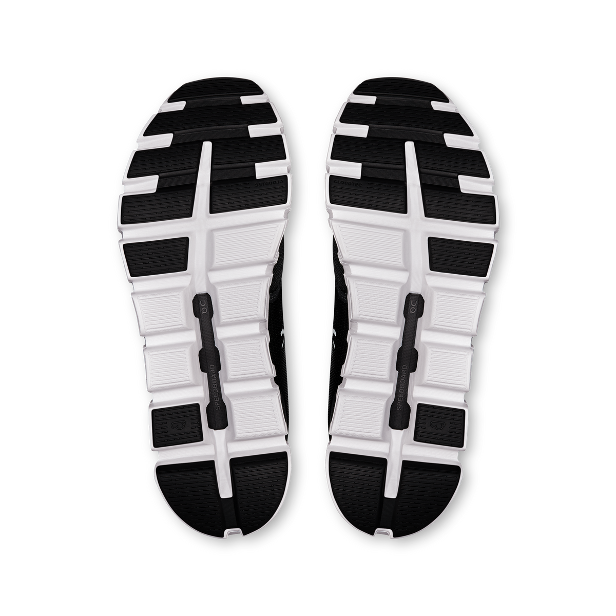 On Running Men's Cloud 6 Shoes - Black / White On Running