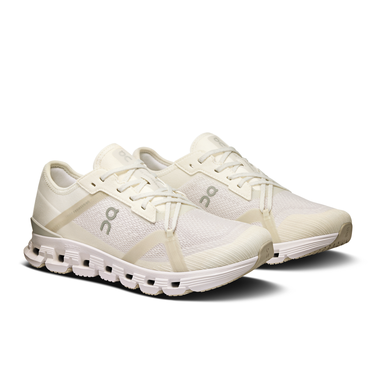 On Running Women's Cloud X 4 Ad Shoes - White / Wolf On Running