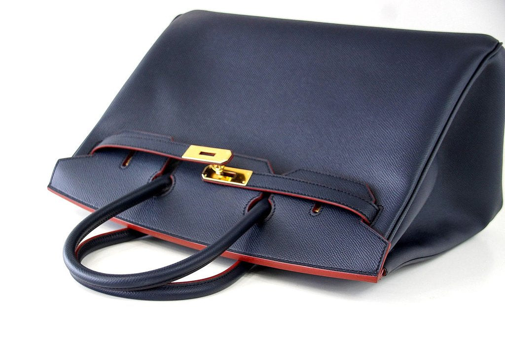 Hermès Birkin 35 Two-Tone Limited Edition Epsom Bag Crowned Bag