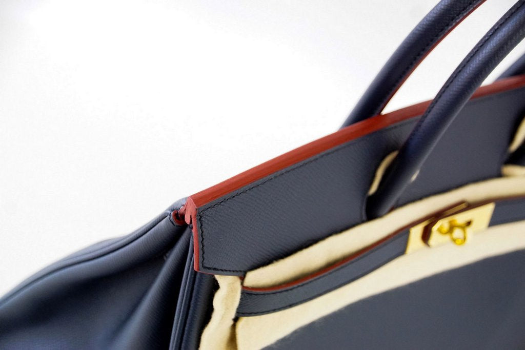 Hermès Birkin 35 Two-Tone Limited Edition Epsom Bag Crowned Bag
