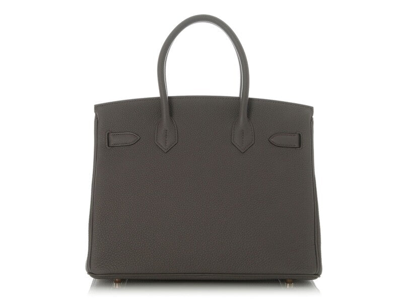 Etain Togo Birkin 30 Rose Gold Hardware, 2020 - Crowned Bag