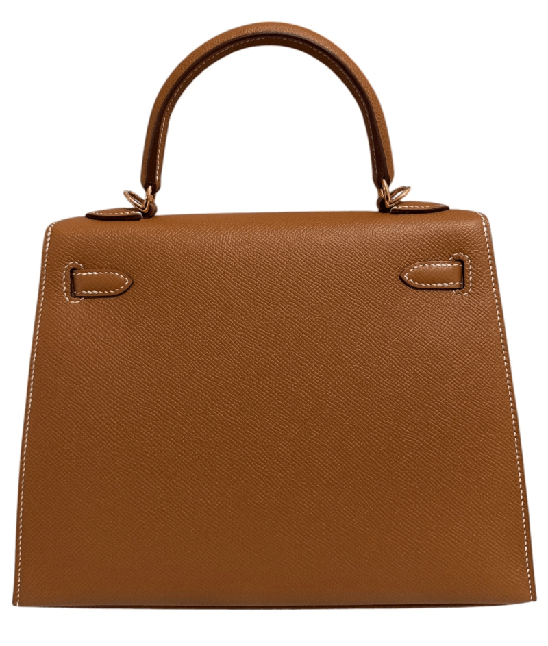 Gold Epsom Sellier Kelly 25 Gold Hardware, 2022 - Crowned Bag