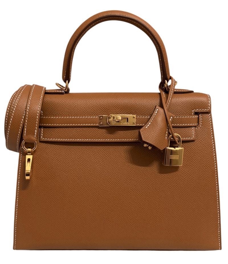 Gold Epsom Sellier Kelly 25 Gold Hardware, 2022 - Crowned Bag