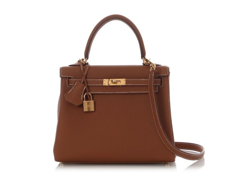 Gold Togo Retourne Kelly 25 Gold Hardware, 2025 - Crowned Bag