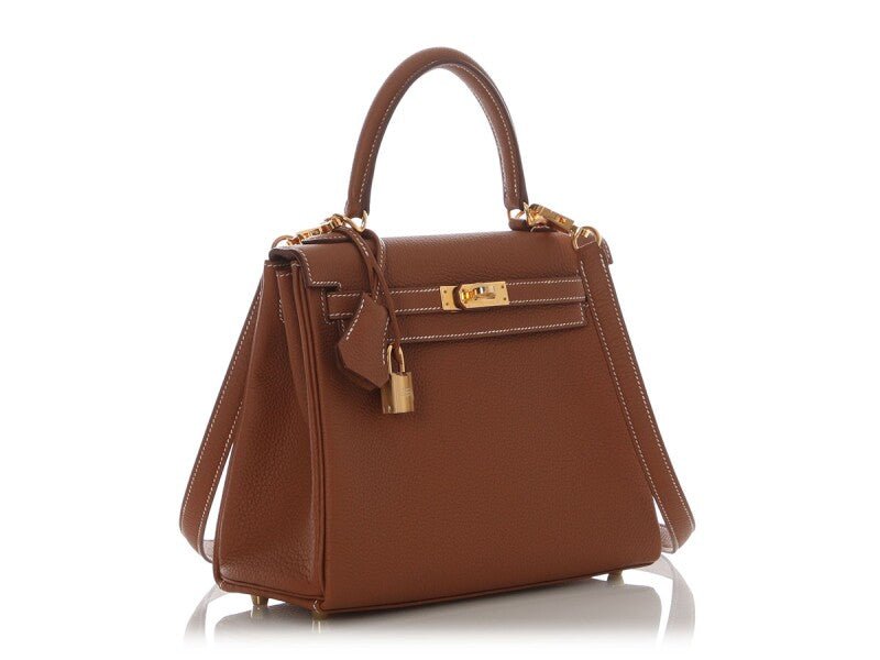 Gold Togo Retourne Kelly 25 Gold Hardware, 2025 - Crowned Bag