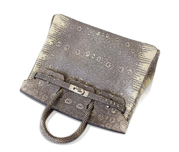 Hermès Birkin 25 Bag Ombre Lizard PHW - Crowned Bag