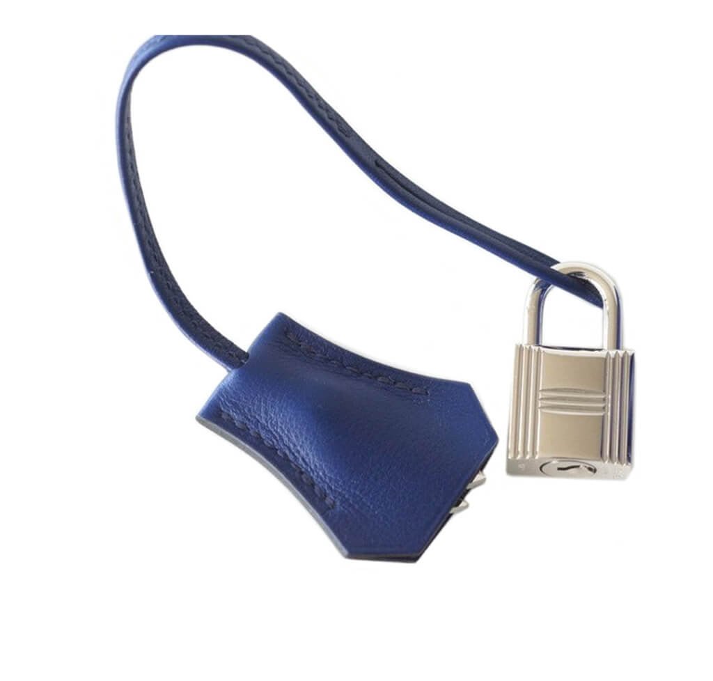 Hermès Birkin 25 Bleu Saphir Bag Swift Palladium - Crowned Bag