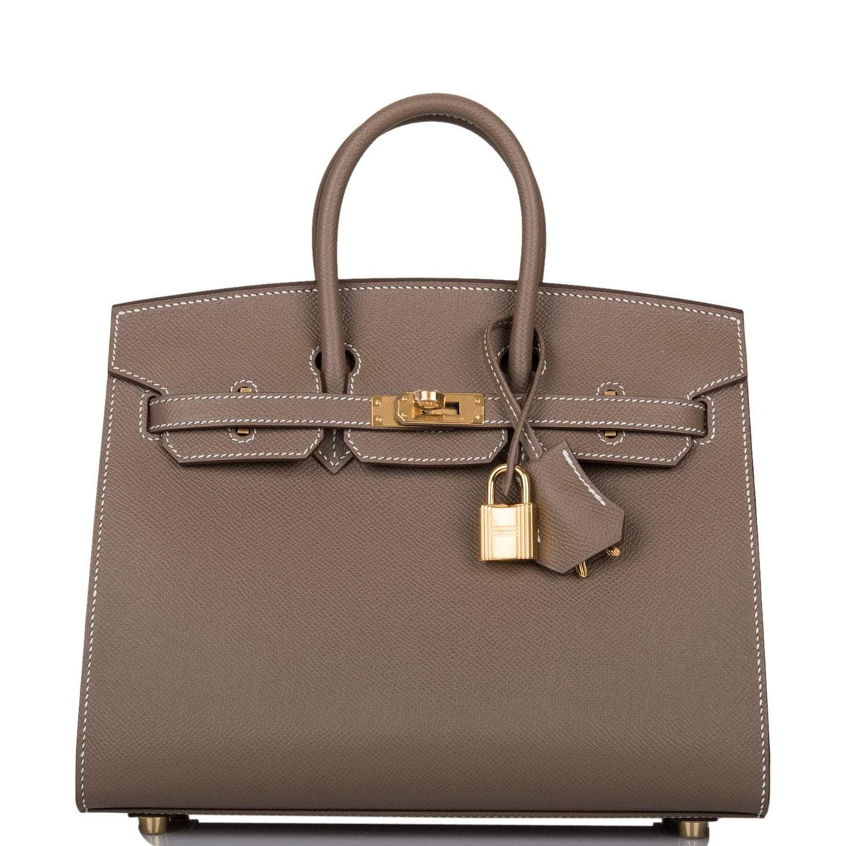 Hermes Birkin Sellier 25 Etoupe Epsom Gold Hardware Hermes