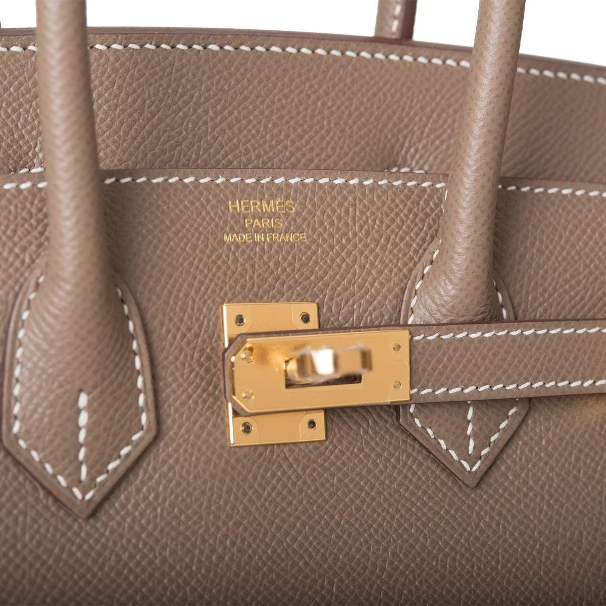 Hermes Birkin Sellier 25 Etoupe Epsom Gold Hardware Hermes