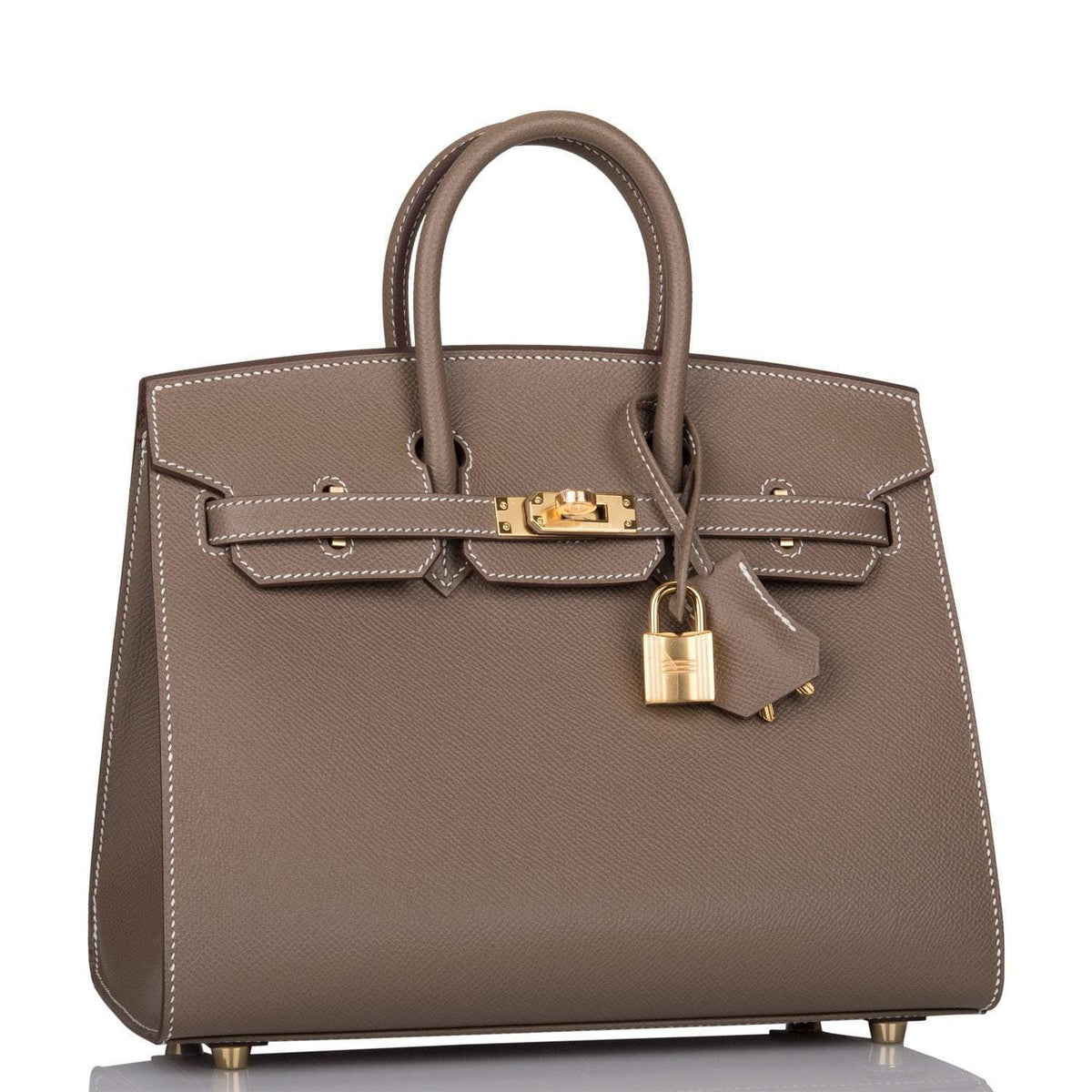 Hermes Birkin Sellier 25 Etoupe Epsom Gold Hardware Hermes
