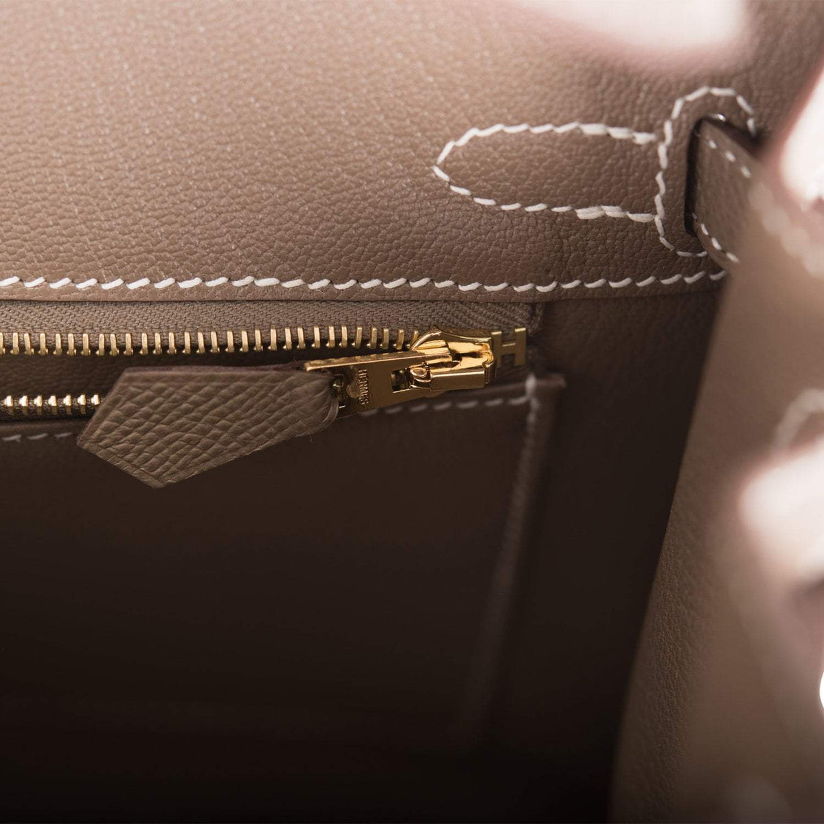 Hermes Birkin Sellier 25 Etoupe Epsom Gold Hardware Hermes