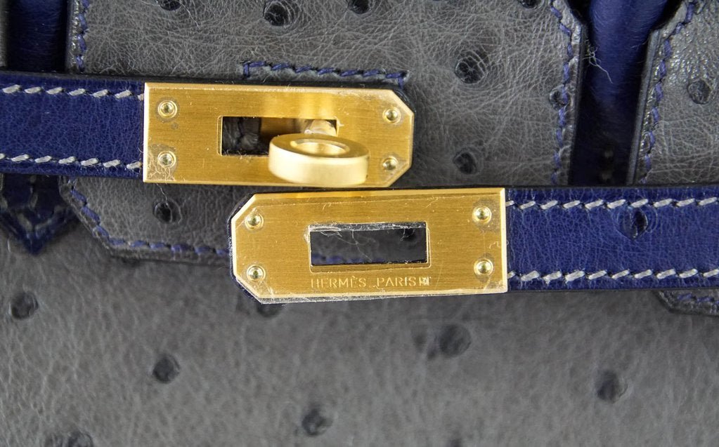 Hermès Birkin 25 HSS Two-Tone Ostrich Bag - Crowned Bag