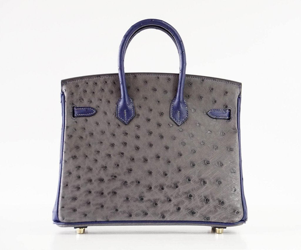 Hermès Birkin 25 HSS Two-Tone Ostrich Bag - Crowned Bag