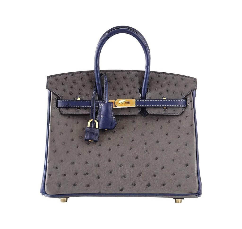 Hermès Birkin 25 HSS Two-Tone Ostrich Bag - Crowned Bag