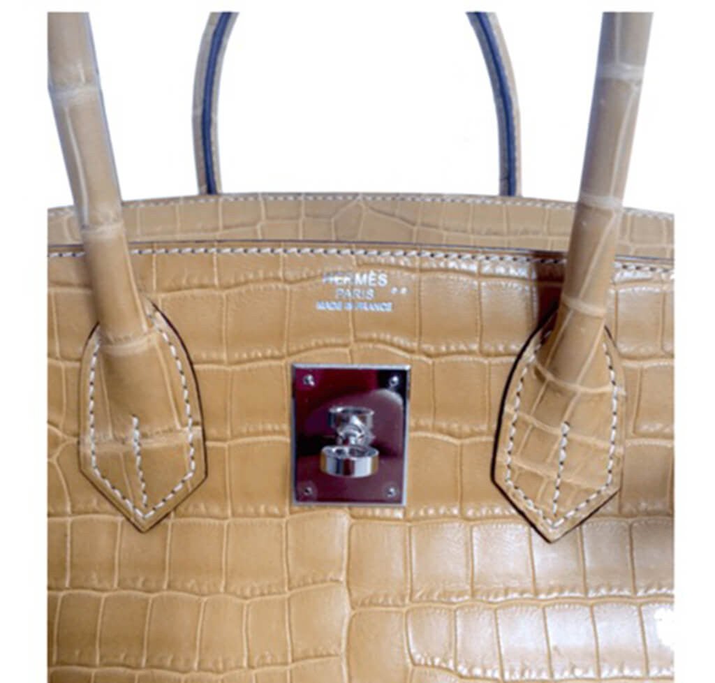 Hermès Birkin 30 Bag Paille Niloticus Crocodile - Crowned Bag