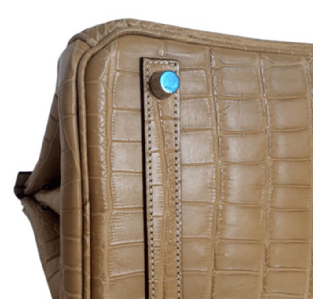 Hermès Birkin 30 Bag Paille Niloticus Crocodile - Crowned Bag