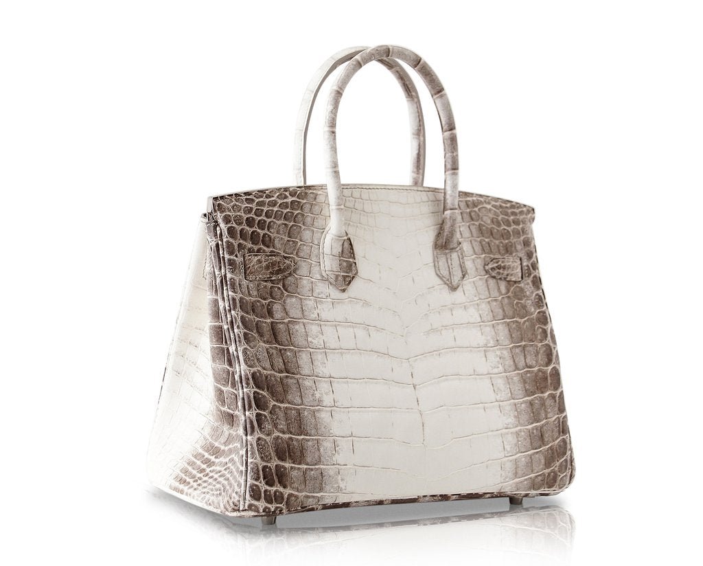 Hermès Birkin 30 Blanc Himalaya Crocodile PHW - Crowned Bag