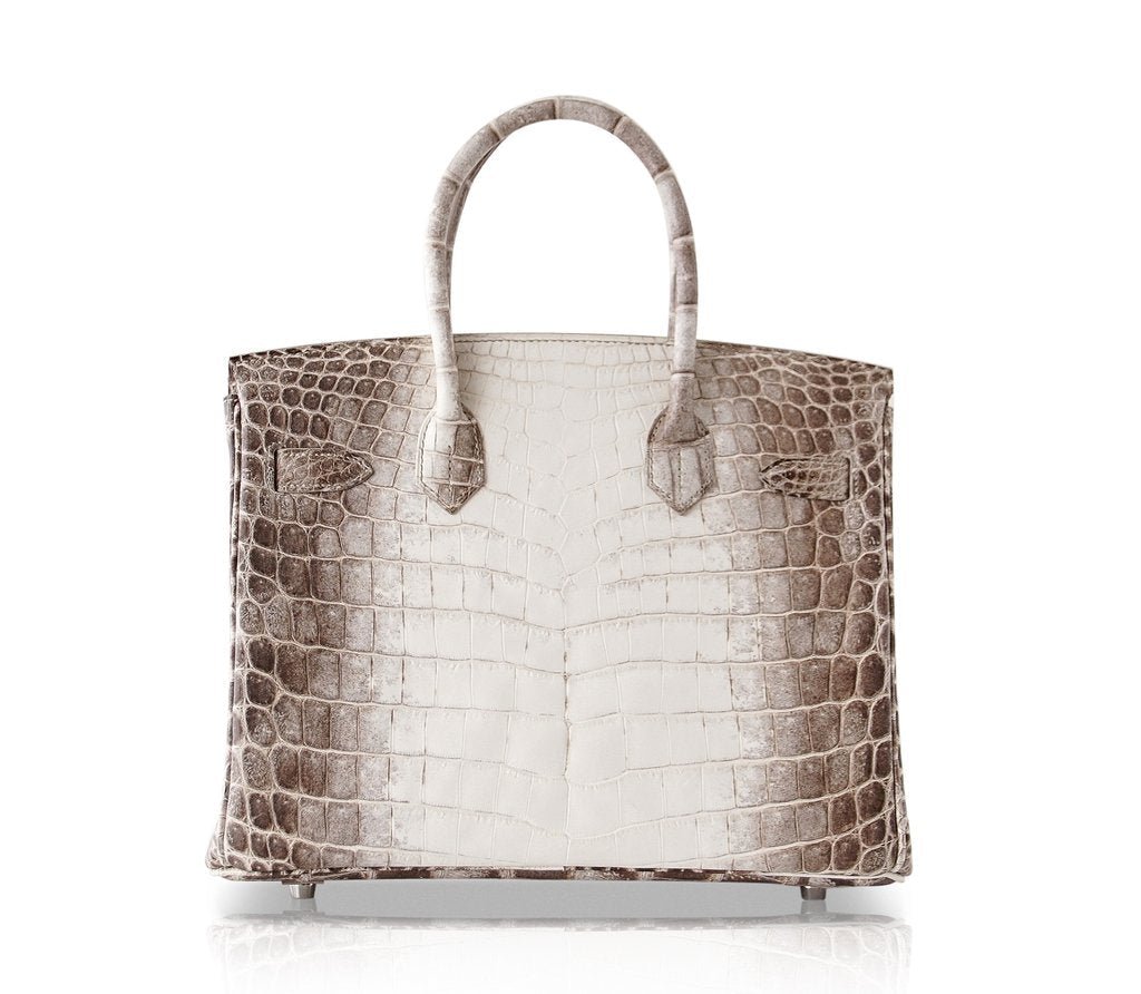 Hermès Birkin 30 Blanc Himalaya Crocodile PHW - Crowned Bag