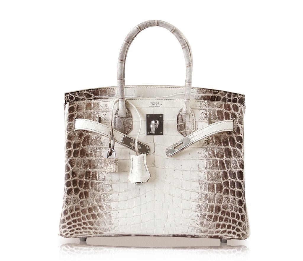 Hermès Birkin 30 Blanc Himalaya Crocodile PHW - Crowned Bag