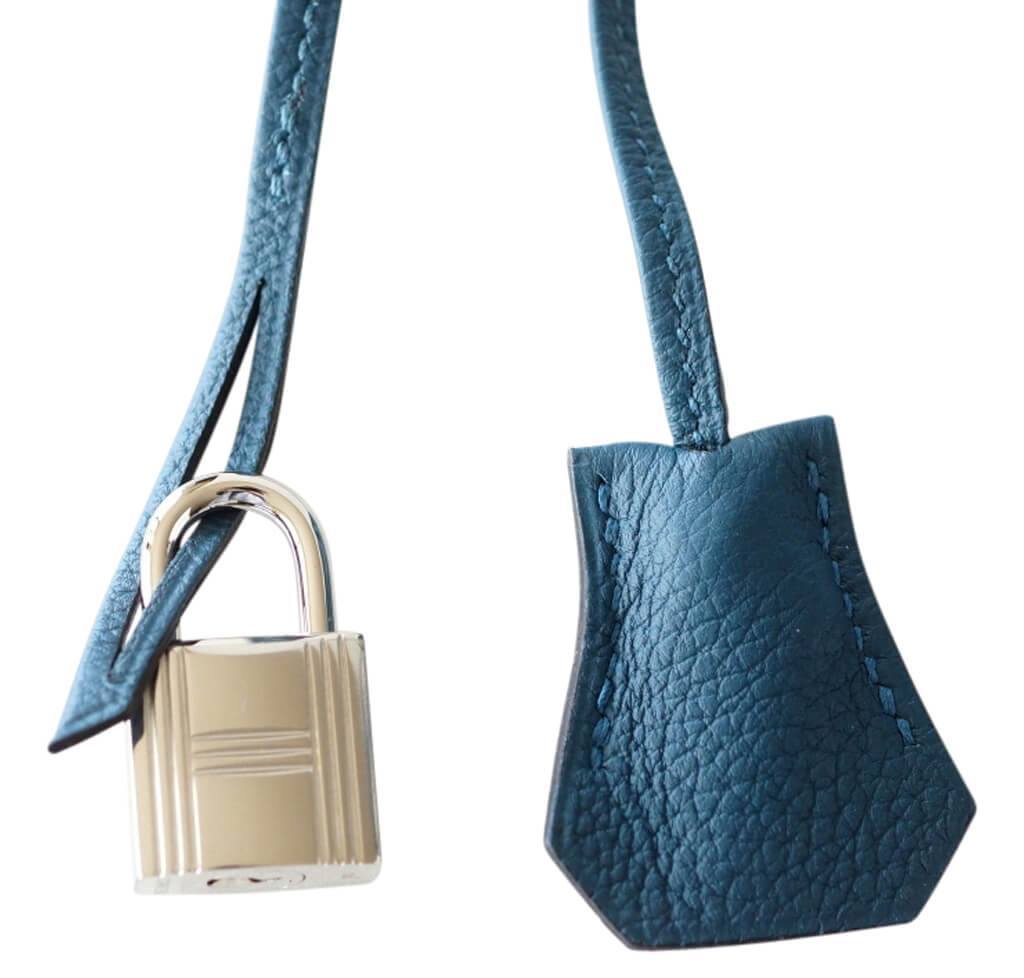 Hermès Birkin Bag 30 Bleu Colvert Togo PHW Crowned Bag